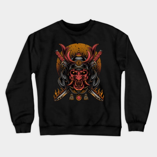 Samurai Crewneck Sweatshirt by Arjanaproject